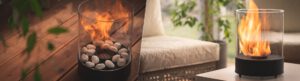 Chantico bio ethanol tabletop fireplace